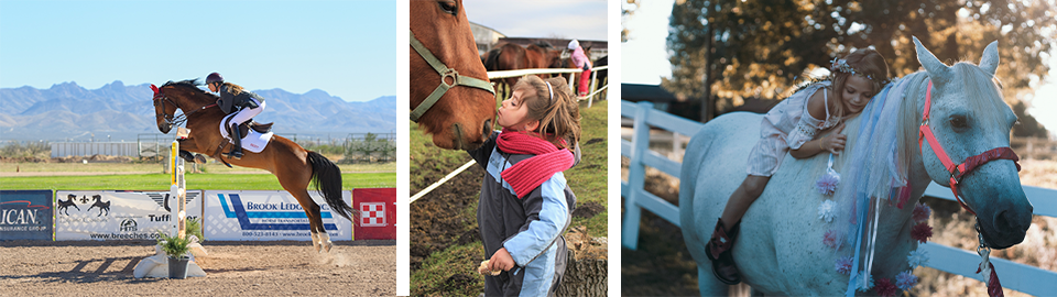 kids horse riding